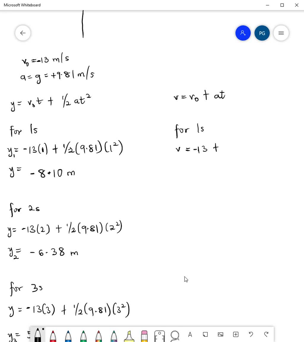 SOLVED A person standing on the edge of a high cliff throws a rock