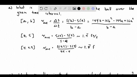 the-position-function-of-an-object-moving-along-straight-line-given-by-5-t-the-average-velocity-of-the-object-over-the-time-interval-a-b-the-average-rate-of-change-of-over-a-b-its-instantane-44854