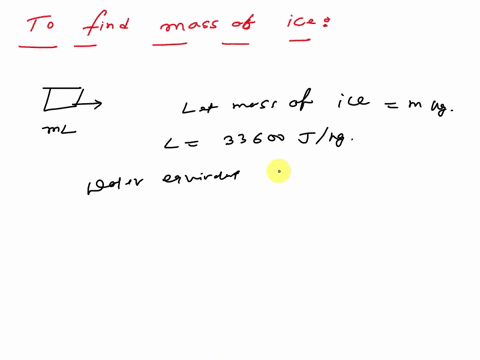 a-cube-of-ice-is-taken-from-the-freezer-at-and-placed-in-an-85-g-aluminum-calorimeter-filled-with-310-g-of-water-at-room-temperature-of-200c-the-final-situation-is-all-water-at-170c-what-was-79494