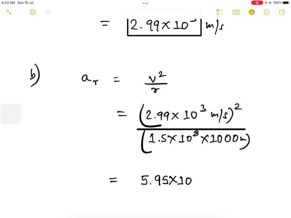 SOLVED: The Radius Of The Earth’s Orbit Around The Sun (assumed To Be ...