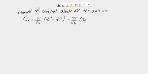 a-beam-has-a-bending-moment-of-4-kn-m-applied-to-a-section-with-a-hollow-circular-cross-section-of-externaldiameter3cm-and-internal-diameter23cmthe-modulus-of-elasticity-for-the-material-is-61715