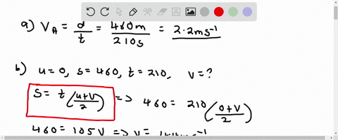 two-cars-cover-the-same-distance-in-a-straight-line-car-a-covers-the-distance-at-a-constant-velocity-car-b-starts-from-rest-and-maintains-a-constant-acceleration-both-cars-cover-a-distance-o-85521
