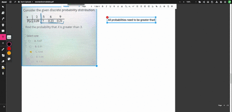 consider-the-given-discrete-probability-distribution-le-2-5-px-009-023-021-find-the-probability-that-xis-greater-than-3-select-one-a047-b-091-044-d-00g-e-0-59-etea-tyo-hateto-antch-47881
