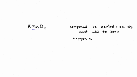 what-is-the-charge-or-oxidation-number-of-manganese-in-potassium-permanganate