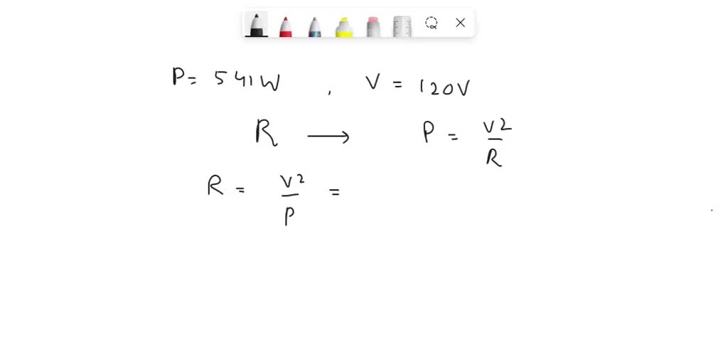 SOLVED What is the resistance of a toaster that draws a current of 12A