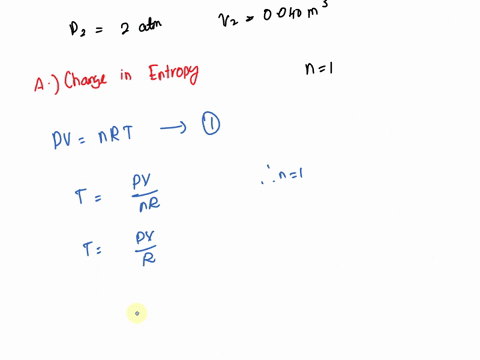 a-100-mol-sample-of-an-ideal-monatomic-gas-initially-at-a-pressure-of-100-atm-and-a-volume-of-0025-0-m3-is-heated-t0-a-final-state-with-pressure-of-200-atm-and-volume-of-0040-0-m-determine-t-00157