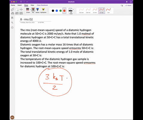 the-rms-root-mean-square-speed-of-a-diatomic-hydrogen-molecule-at-50cc-is-2000-msms-note-that-10-molmol-of-diatomic-hydrogen-at-50cc-has-a-total-translational-kinetic-energy-of-4000-jj-diato-16048