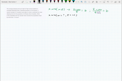 the-average-sleeping-time-per-night-of-high-school-students-is-normally-distributed-with-a-standard-deviation-of-45-minutes-a-random-sample-of-4-students-was-taken-in-order-to-estimate-the-m-83027