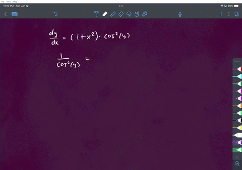 solve-the-differential-equation-dydx1x2cos2y-43883