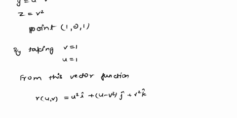 find-the-equation-of-the-tangent-plane-to-the-parametric-surface-x-ulyu-v-v2-at-the-point-1-0-1-84578