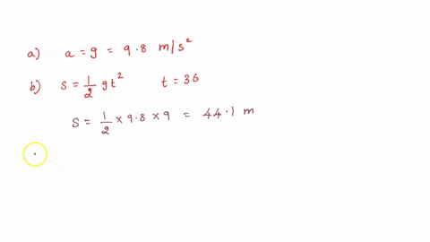 a-body-falls-freely-from-rest-find-a-its-acceleration-b-the-distance-it-falls-in-30s-c-its-speed-after-falling-70m-d-the-time-required-to-reach-a-speed-of-25ms-e-the-time-taken-to-fall-300m-51796