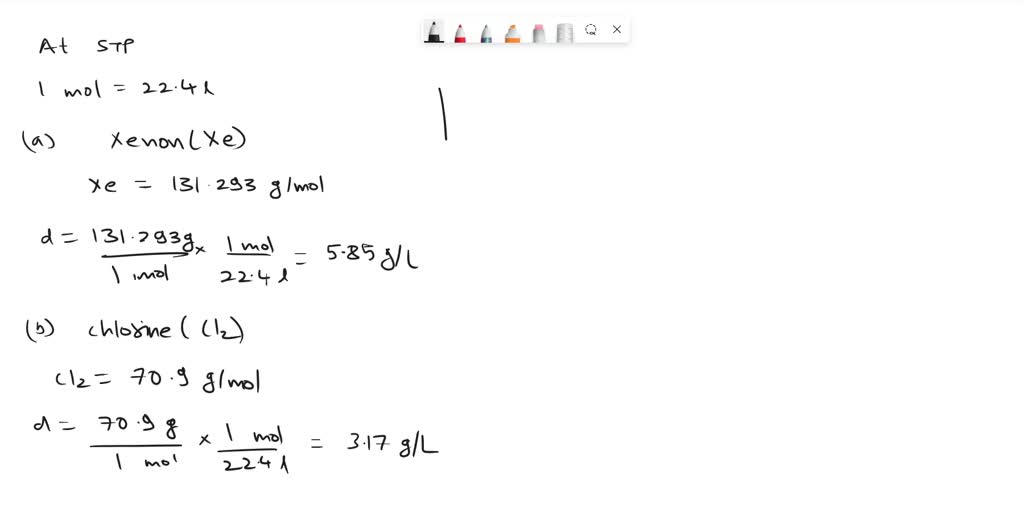SOLVED Prepare 31 18 26. Calculate the density for each of the