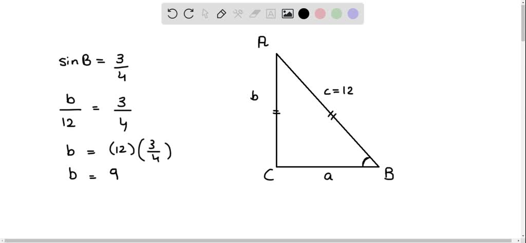Solved In Right Triangle Abc With Right Angle C Ab 13 And Bc 4 Find The Length Of The 8904