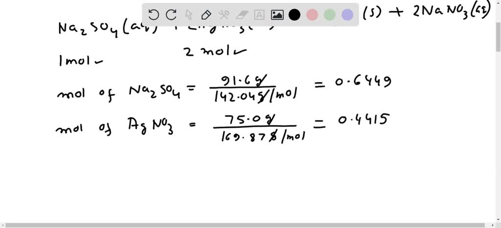 SOLVED: Using the balanced equation below, determine the amount of ...