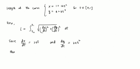 find-the-exact-length-of-the-curve-x-1-12t2-y-6-8t3-0-t-1-29267