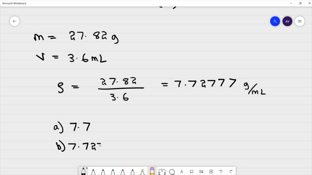 Density is deals mass over volume