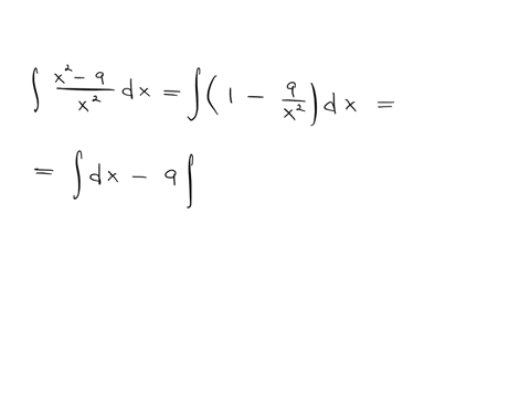 integrate-x2-9x2
