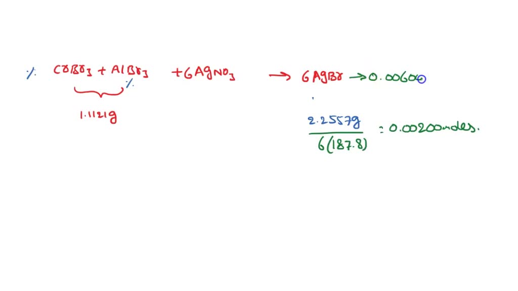 SOLVED A mixture of Sodium Bromide, NaBr, and Aluminum Chloride, AlCl3