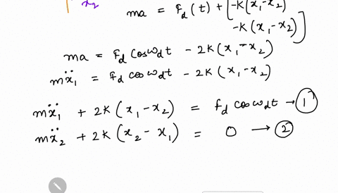 driven-mass-on-a-circle-fat-two-identical-masses-m-are-constrained-to-move-on-horizontal-hoop-two-identical-springs-with-spring-constant-connect-the-masses-and-wrap-around-the-hoop-see-fig-3-33546