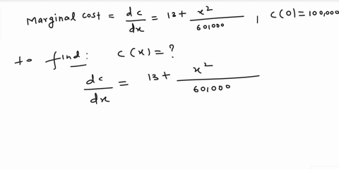 the-marginal-cost-of-producing-the-xth-box-of-dvds-is-13-x2-60000-and-the-fixed-cost-is-100000-find-the-cost-function-cx-57882