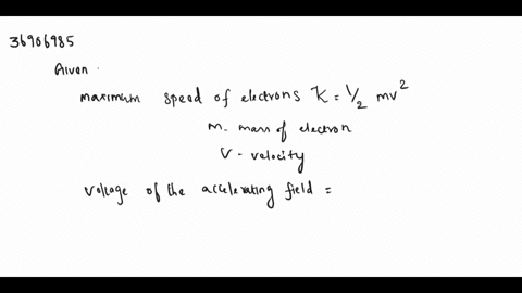 in-an-evacuated-tube-electrons-produce-x-rays-by-accelerating-from-rest-through-a-voltage-of-042-kv-and-striking-a-copper-plate-nonrelativistically-what-would-be-the-maximum-speed-of-these-e-12138