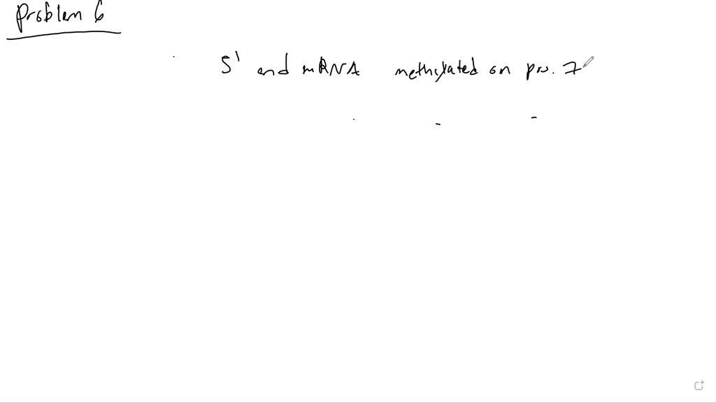 SOLVED: Which of the following is NOT a step in mRNA processing ...