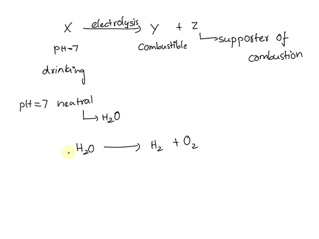 SOLVED: A compound X is used for drinking has pH =7. Its acidified ...