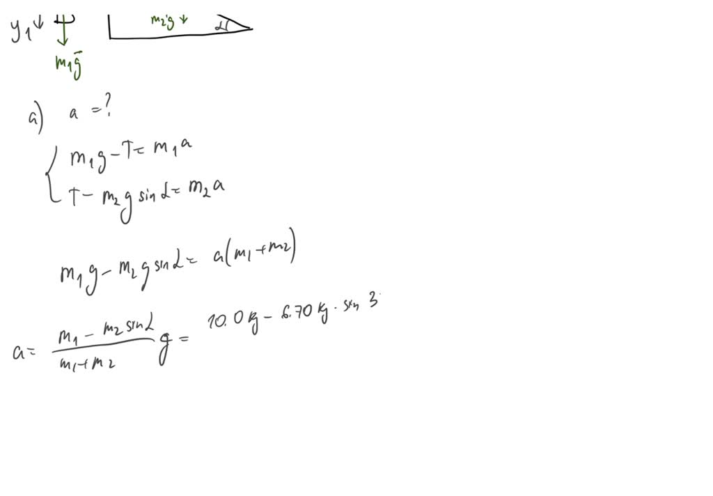 SOLVED: In the figure below the two blocks are connected by string of ...