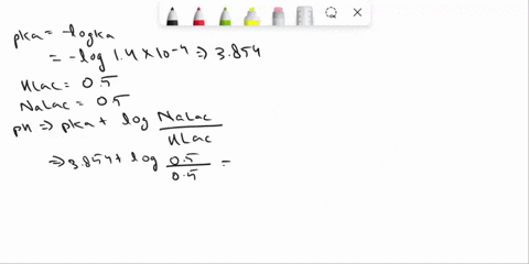 a-lactic-acid-c3h6o3-is-a-weak-organic-acid-a-buffer-is-prepared-by-dissolving-05-mol-of-lactic-acid-hlac-ka-14-x-10-4-and-05-mol-of-sodium-lactate-nalac-in-enough-water-to-make-500-ml-of-so-27129