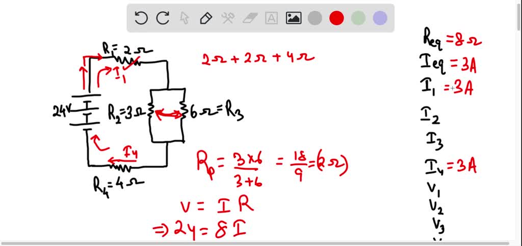 SOLVED: Analyze the following circuit and determine the values of the ...