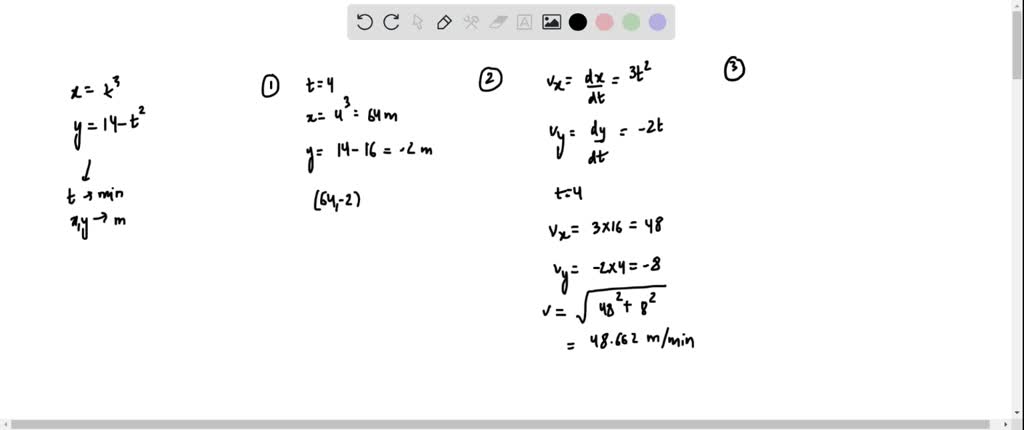 solved-the-horizontal-movement-of-an-object-is-given-by-x-t-3-m-the