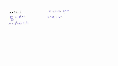 starting-from-rest-a-particle-moving-in-a-straight-line-has-an-acceleration-of-a-2t-6-ms2-where-t-is-in-seconds-what-is-the-particles-velocity-when-t-6-s-and-what-is-its-position-when-t-11-s-63246