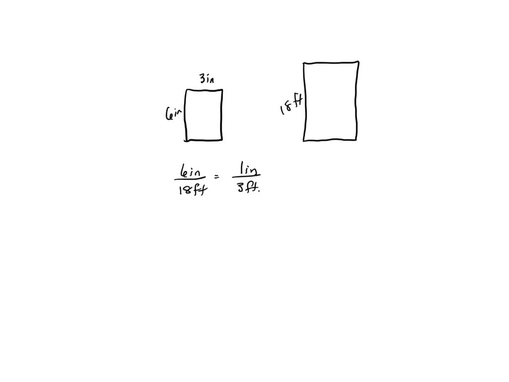 solved-in-a-scale-drawing-the-length-of-a-rectangular-room-is-6