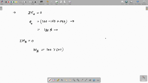 replace-the-three-forces-shown-by-an-equivalent-force-couple-system-at-point-a-if-the-forces-are-replaced-by-a-single-resultant-force-determine-the-distance-d-bel-ilwpoint-a-to-its-line-of-a-50025