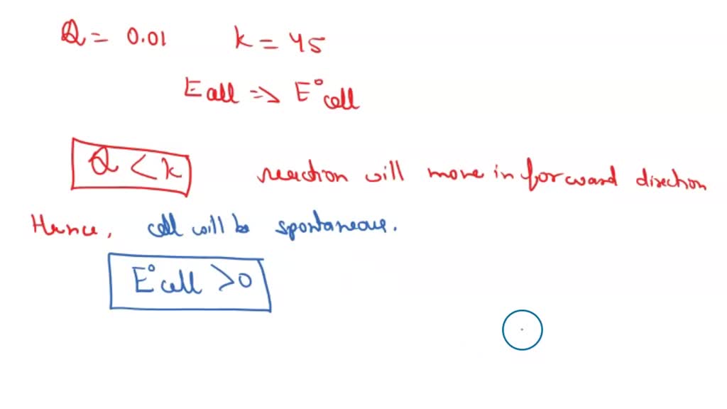 SOLVED 1 Consider an electrochemical cell based on the following cell