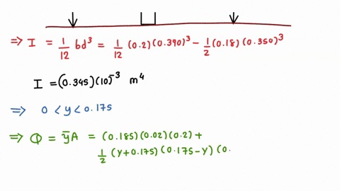 Q2, P.20.3 Calculate the shear flow distribution and the...