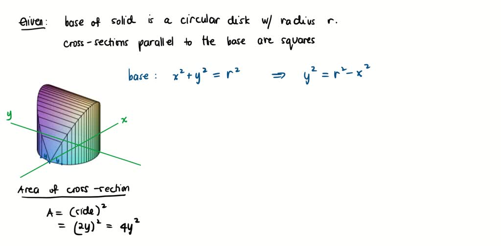 Scalcet Find The Volume V Of The Described Solid S The Base