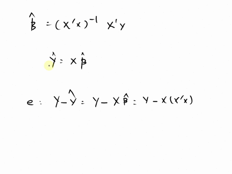in-the-usual-regression-model-yxbe-show-that-the-residual-vector-a-is-orthogonal-to-variables-column-in-x-30058