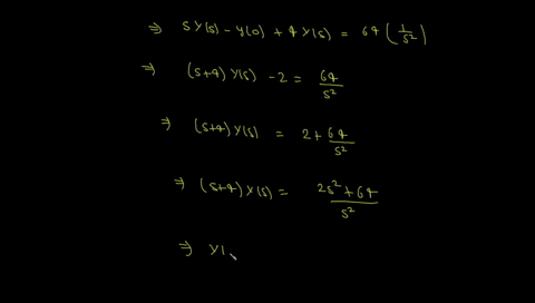point-consider-the-initial-value-problem-y-4y-64t-y0-2-a-take-the-laplace-transform-of-both-sides-of-the-given-differential-equation-t0-create-the-corresponding-algebraic-equation-denote-the-99805