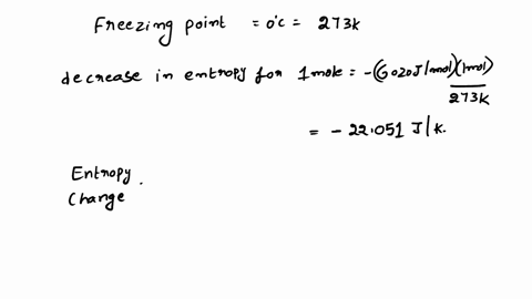 1-mol-super-cooled-liquid-water-transformed-to-solid-ice-at-10-oc-under-1-atm-pressure-a-calculate-entropy-change-of-the-system-surrounding-and-universe-temperature-of-the-environment-is-10-57461
