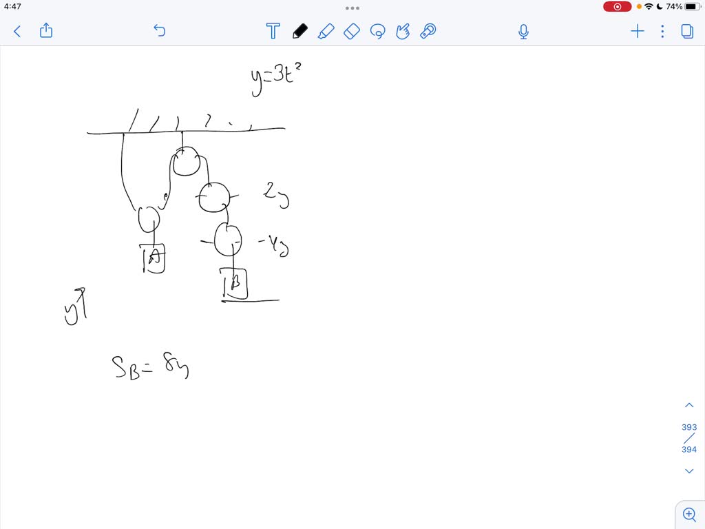 SOLVED Q1 (12 points) In the pulley system shown; the vertical
