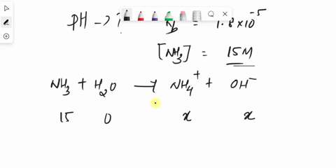 what-is-the-ph-of-a-150-m-solution-of-nh3-kb-18-x10-5-11802