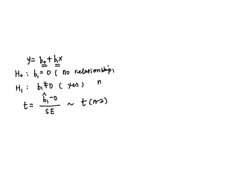 you-are-testing-the-null-hypothesis-that-there-is-no-linear-relationship-between-two-variables_-xand-y-from-your-sample-of-n-18you-determine-that-b1-49and-sp1-14_-what-is-the-value-of-tstat-27487