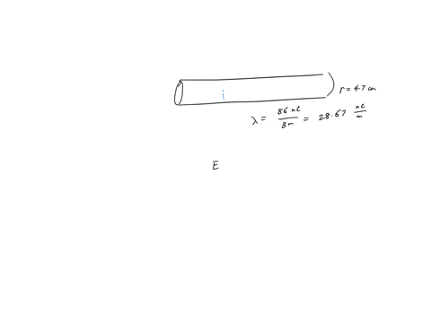 a-very-long-insulating-cylinder-has-radius-47-cm-every-30-m-length-ofthe-cylinder-contains-charge-of-86-nc-evenly-distributed-throughout-what-is-the-strength-of-the-electric-field-30-cm-from-80144