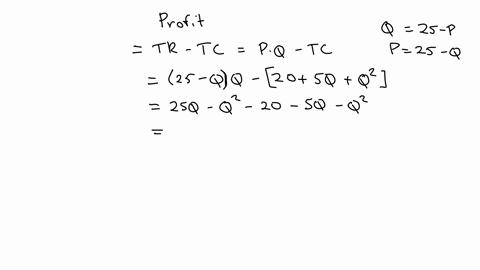 define-q-to-be-the-level-of-output-produced-and-sold-and-assume-that-the-firms-cost-function-is-given-by-the-relationship-tc-20-5q-q2-furthermore-assume-that-the-demand-for-the-output-of-the-94354