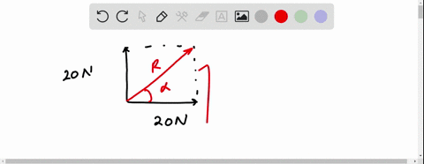 find-mathematically-the-resultant-force-when-a-20-n-force-east-and-a-20-n-force-north-act-upon-an-object-80385