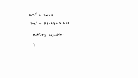 point-a-frictionless-spring-with-7-kg-mass-can-be-held-stretched-0-meters-beyond-its-natural-length-by-force-of-70-newtons-if-the-spring-begins-at-its-equilibrium-position-but-push-gives-it-38797