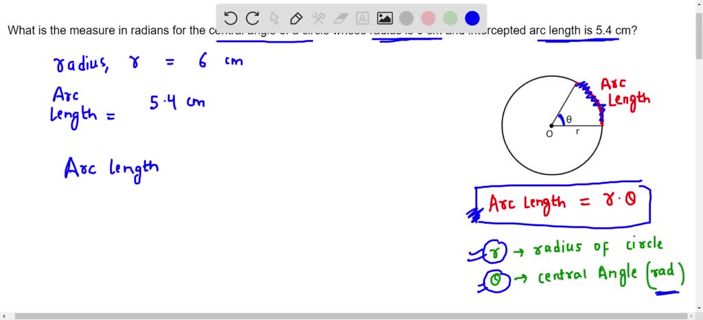 solved-in-a-circle-of-radius-6-km-an-arc-is-subtended-by-a-central