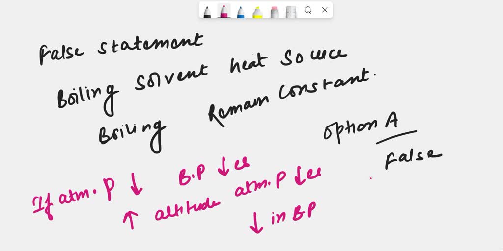SOLVED: When a liquid is in dynamic equilibrium with its vapour at a ...