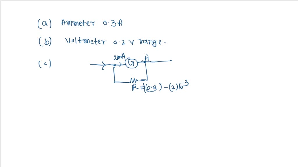 SOLVED A galvanometer has a resistance of 300 ohms. What is the ohmic